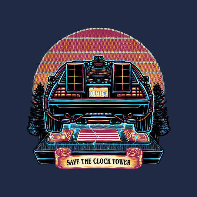Time Travel Sunset-None-Drawstring-Bag-glitchygorilla