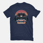 Time Travel Sunset-Youth-Basic-Tee-glitchygorilla