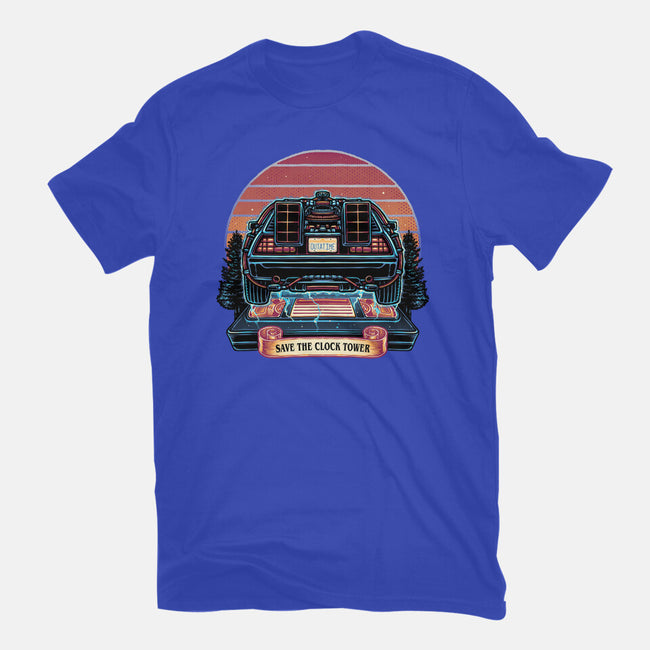 Time Travel Sunset-Womens-Basic-Tee-glitchygorilla