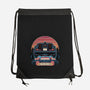 Time Travel Sunset-None-Drawstring-Bag-glitchygorilla