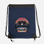Time Travel Sunset-None-Drawstring-Bag-glitchygorilla