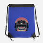 Time Travel Sunset-None-Drawstring-Bag-glitchygorilla