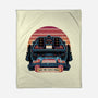 Time Travel Sunset-None-Fleece-Blanket-glitchygorilla