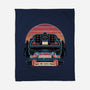 Time Travel Sunset-None-Fleece-Blanket-glitchygorilla