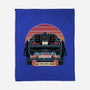 Time Travel Sunset-None-Fleece-Blanket-glitchygorilla