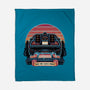 Time Travel Sunset-None-Fleece-Blanket-glitchygorilla