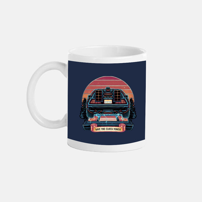 Time Travel Sunset-None-Mug-Drinkware-glitchygorilla