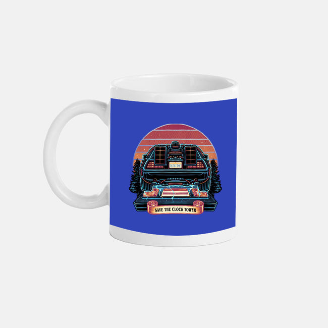 Time Travel Sunset-None-Mug-Drinkware-glitchygorilla