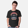 Time Travel Sunset-Mens-Basic-Tee-glitchygorilla