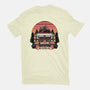 Ghost Hunting Sunset-Mens-Basic-Tee-glitchygorilla