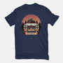 Ghost Hunting Sunset-Mens-Heavyweight-Tee-glitchygorilla