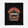 Ghost Hunting Sunset-None-Fleece-Blanket-glitchygorilla