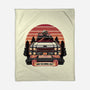 Ghost Hunting Sunset-None-Fleece-Blanket-glitchygorilla