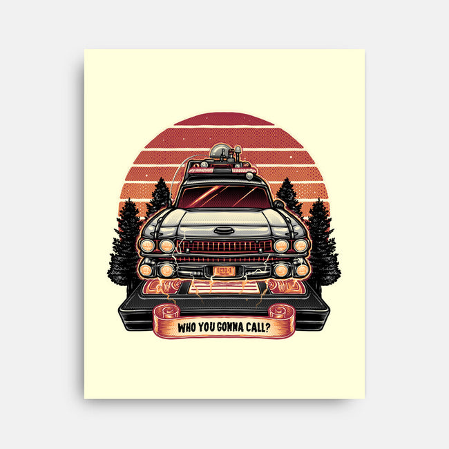 Ghost Hunting Sunset-None-Stretched-Canvas-glitchygorilla
