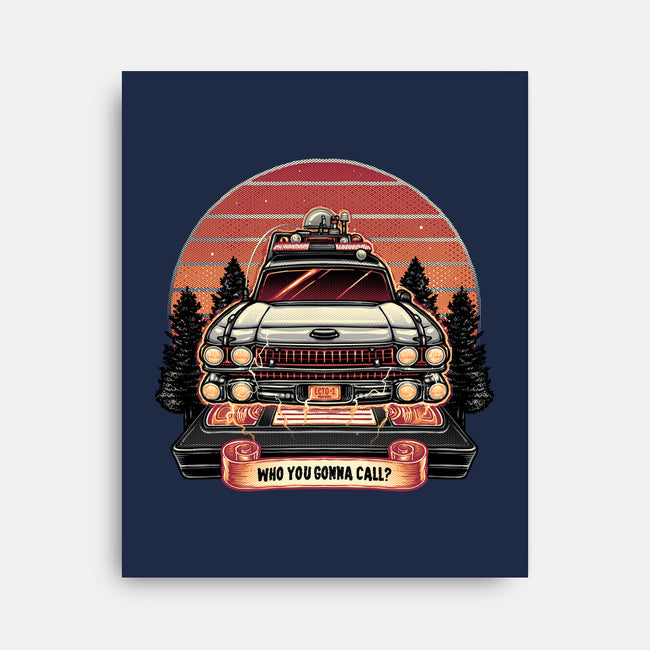 Ghost Hunting Sunset-None-Stretched-Canvas-glitchygorilla