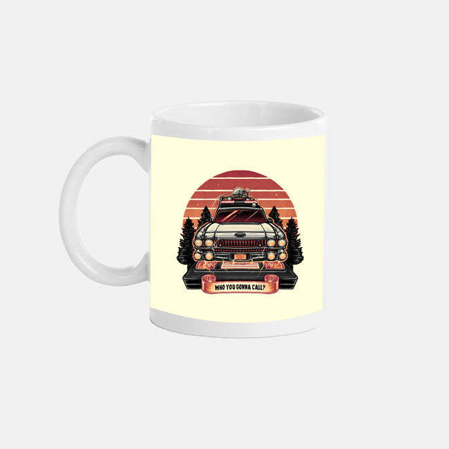 Ghost Hunting Sunset-None-Mug-Drinkware-glitchygorilla