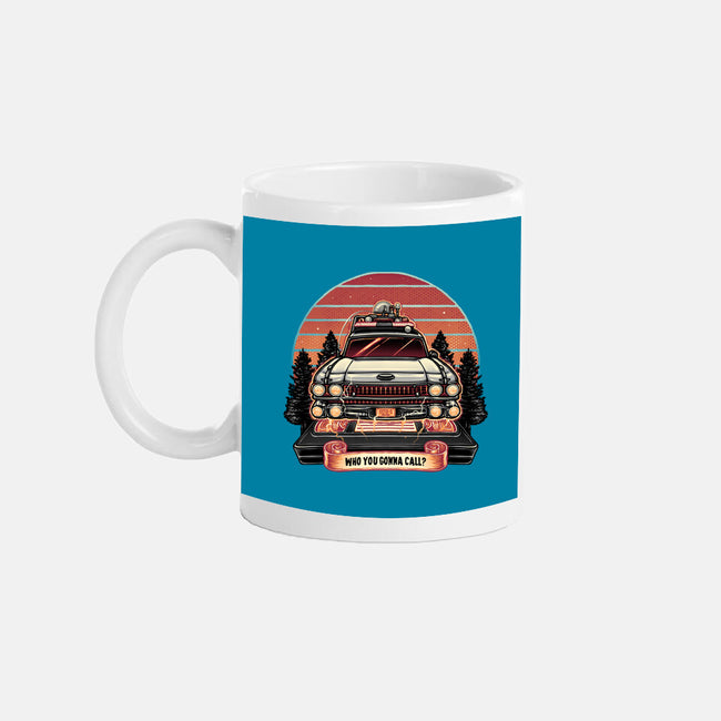 Ghost Hunting Sunset-None-Mug-Drinkware-glitchygorilla