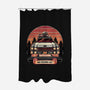Ghost Hunting Sunset-None-Polyester-Shower Curtain-glitchygorilla