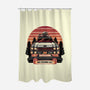 Ghost Hunting Sunset-None-Polyester-Shower Curtain-glitchygorilla