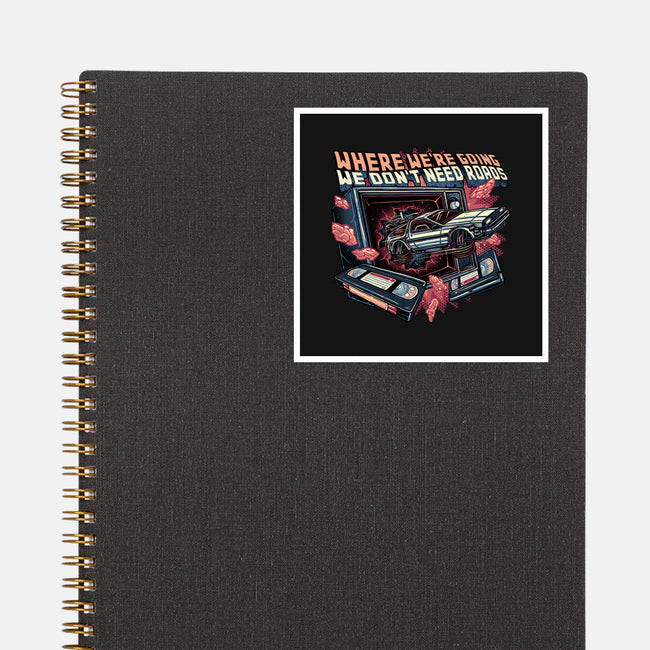 We Don’t Need Roads-None-Glossy-Sticker-glitchygorilla