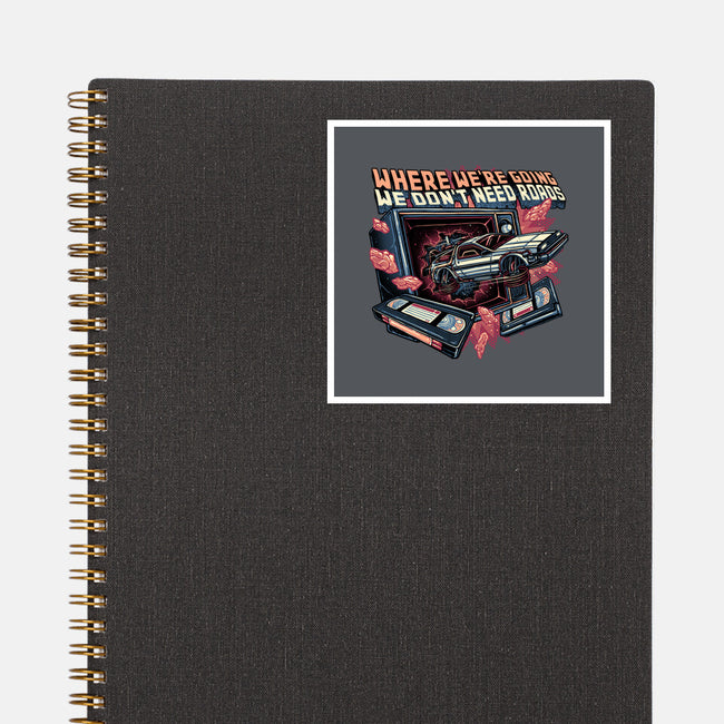 We Don’t Need Roads-None-Glossy-Sticker-glitchygorilla