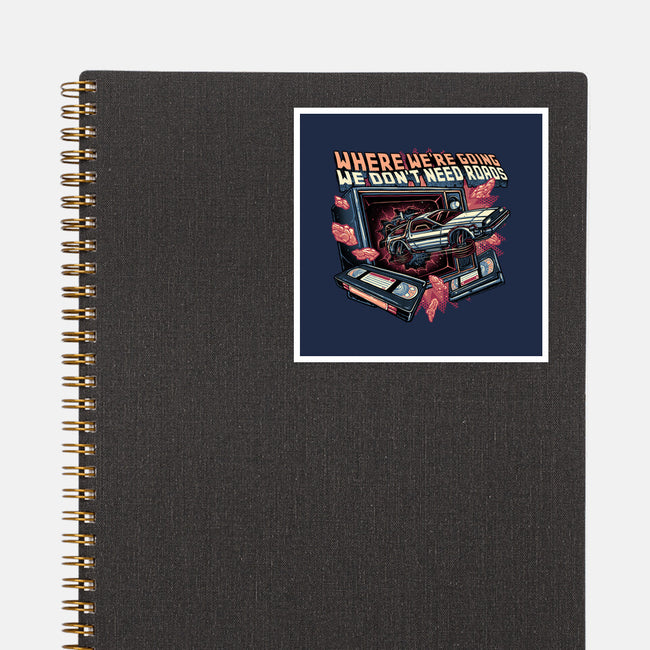 We Don’t Need Roads-None-Glossy-Sticker-glitchygorilla