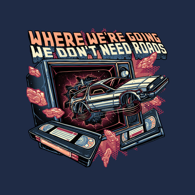 We Don’t Need Roads-Womens-Fitted-Tee-glitchygorilla