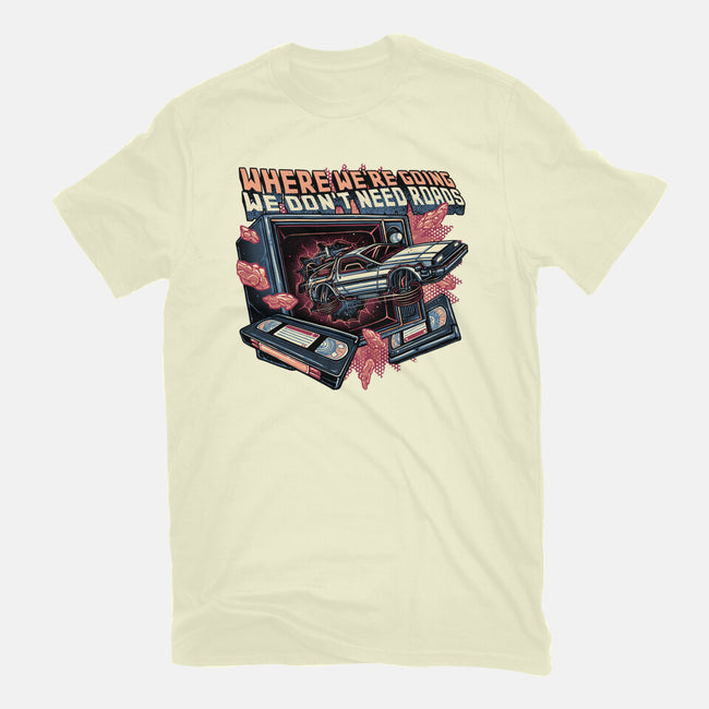 We Don’t Need Roads-Mens-Basic-Tee-glitchygorilla