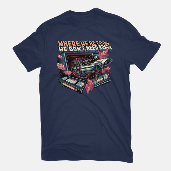 We Don’t Need Roads-Mens-Basic-Tee-glitchygorilla