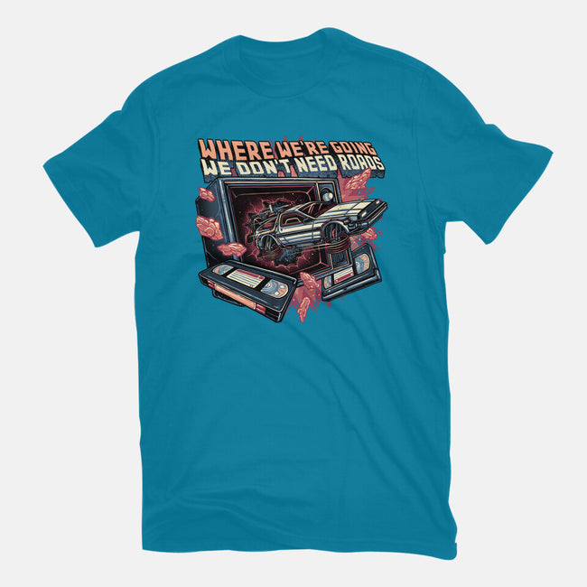 We Don’t Need Roads-Mens-Heavyweight-Tee-glitchygorilla
