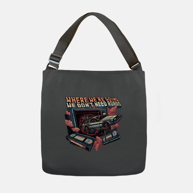 We Don’t Need Roads-None-Adjustable Tote-Bag-glitchygorilla