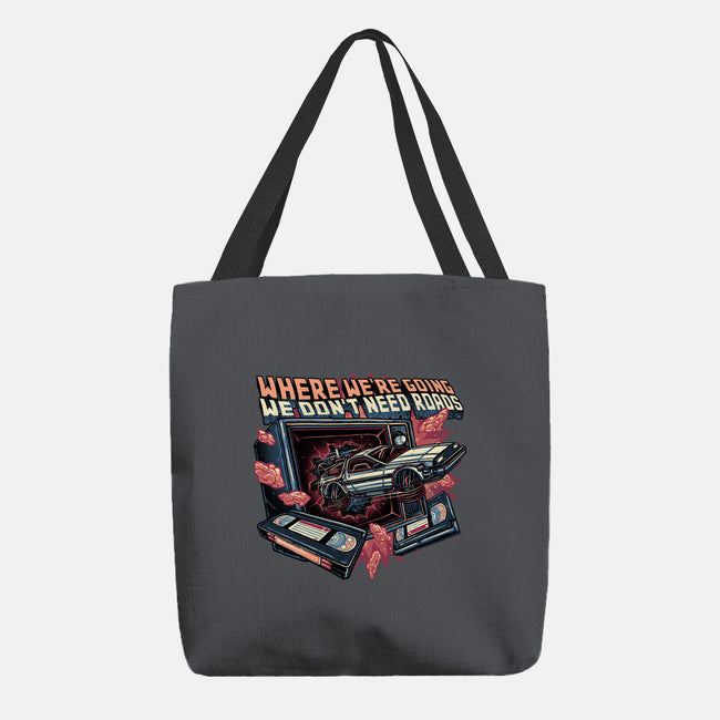 We Don’t Need Roads-None-Basic Tote-Bag-glitchygorilla