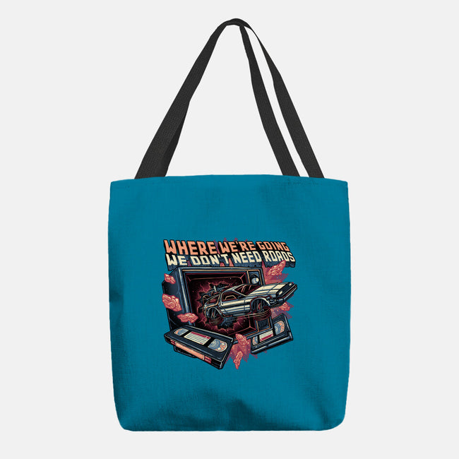 We Don’t Need Roads-None-Basic Tote-Bag-glitchygorilla