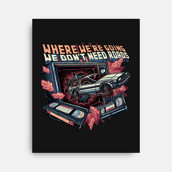 We Don’t Need Roads-None-Stretched-Canvas-glitchygorilla