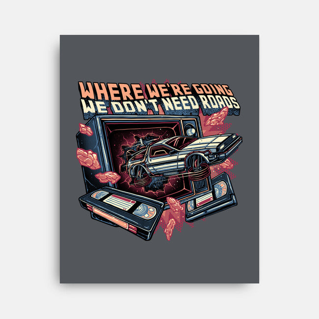 We Don’t Need Roads-None-Stretched-Canvas-glitchygorilla