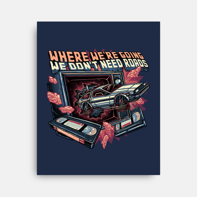 We Don’t Need Roads-None-Stretched-Canvas-glitchygorilla