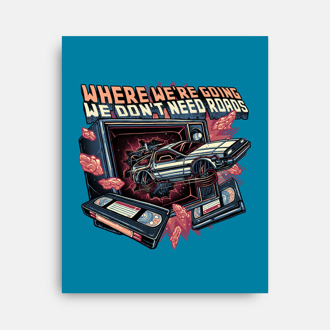 We Don’t Need Roads-None-Stretched-Canvas-glitchygorilla