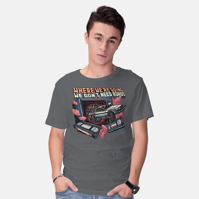 We Don’t Need Roads-Mens-Basic-Tee-glitchygorilla