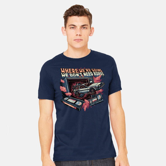 We Don’t Need Roads-Mens-Heavyweight-Tee-glitchygorilla