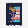 Educate Yourself-None-Polyester-Shower Curtain-DrawnByBryan