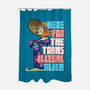 Educate Yourself-None-Polyester-Shower Curtain-DrawnByBryan
