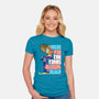 Educate Yourself-Womens-Fitted-Tee-DrawnByBryan