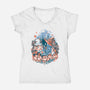 A Day Of Calm-Womens-V-Neck-Tee-Estudio Horta
