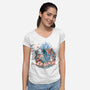 A Day Of Calm-Womens-V-Neck-Tee-Estudio Horta