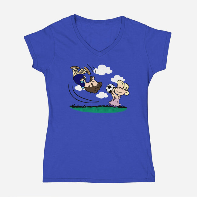 Lassonuts-Womens-V-Neck-Tee-DrawnByBryan