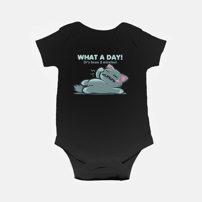 What A Day-Baby-Basic-Onesie-TechraNova