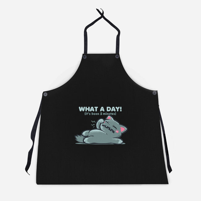 What A Day-Unisex-Kitchen-Apron-TechraNova