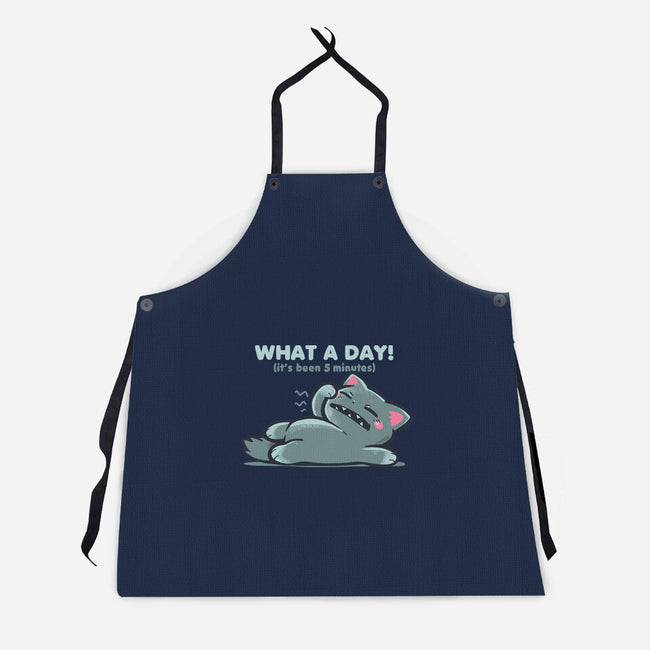 What A Day-Unisex-Kitchen-Apron-TechraNova