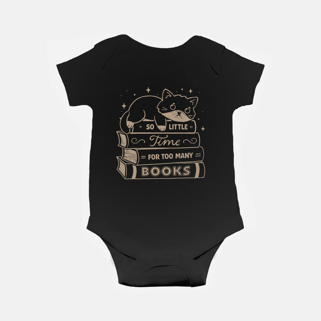 So Little Time For Too Many Books-Baby-Basic-Onesie-koalastudio