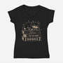 So Little Time For Too Many Books-Womens-V-Neck-Tee-koalastudio